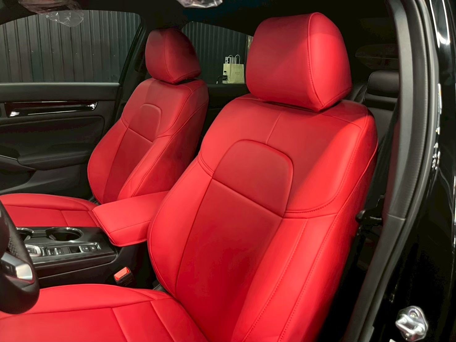 Honda Civic訂製汽車椅套，civic汽車椅套訂製，civic汽車皮椅套訂做